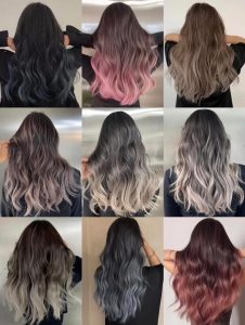 Màu tóc mong muốn của khách Màu mong muốn Số lần tẩy (ước tính) Mức độ nền yêu cầu Nâu lạnh, beige sáng 1 lần Level 6-7 Khói ghi, xám khói 2–3 lần Level 8-9 Bạch kim, xám bạc 3–4 lần Level 10+ Pastel (hồng, tím nhạt) 3–4 lần (nền trắng) Level 10-11